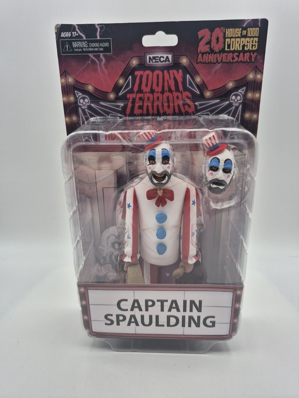 NECA Toony Terrors Captain Spaulding w/Alternate Head 6" Action Figure 2023 NEW